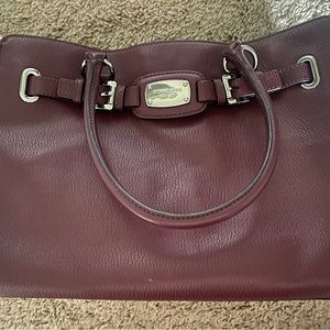 Burgundy Michael Kors Satchel Bag